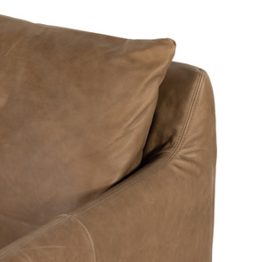 Bankside 27" Top Grain Leather Swivel Chair - Palermo Drift