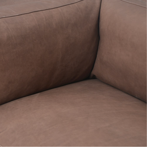 Beckman 94" Top Grain Leather Sofa - Heritage Chocolate