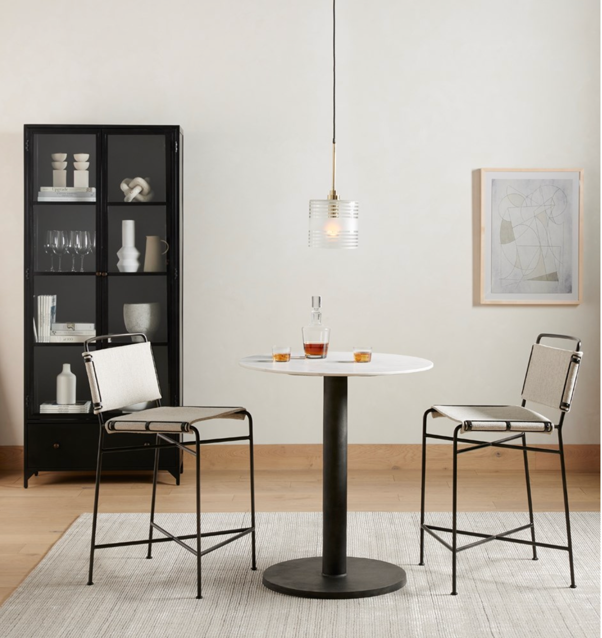 Bellford 35" Shadow Box Cabinet - Black