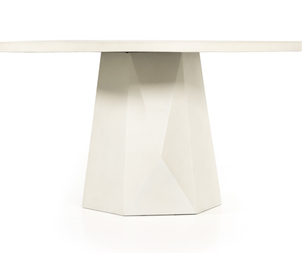 Bowman 60" Outdoor Dining Table - White Concrete