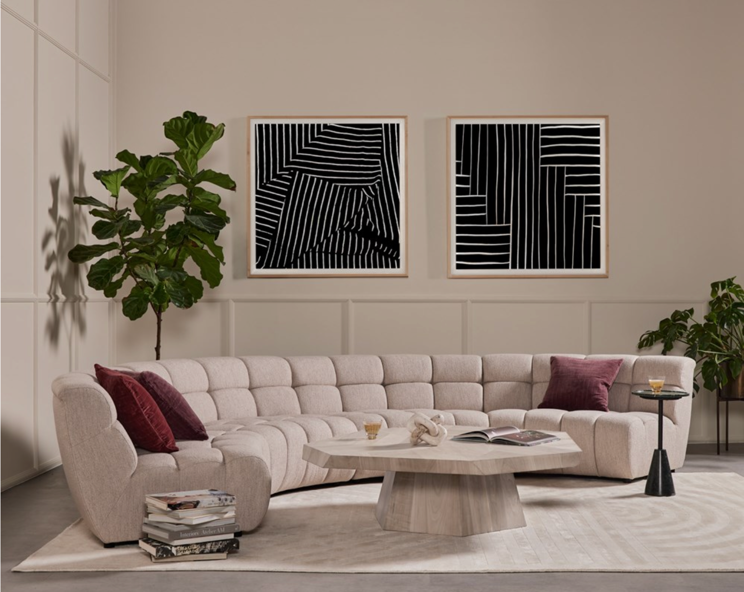 Bronx 53" Coffee Table - Ashen Walnut