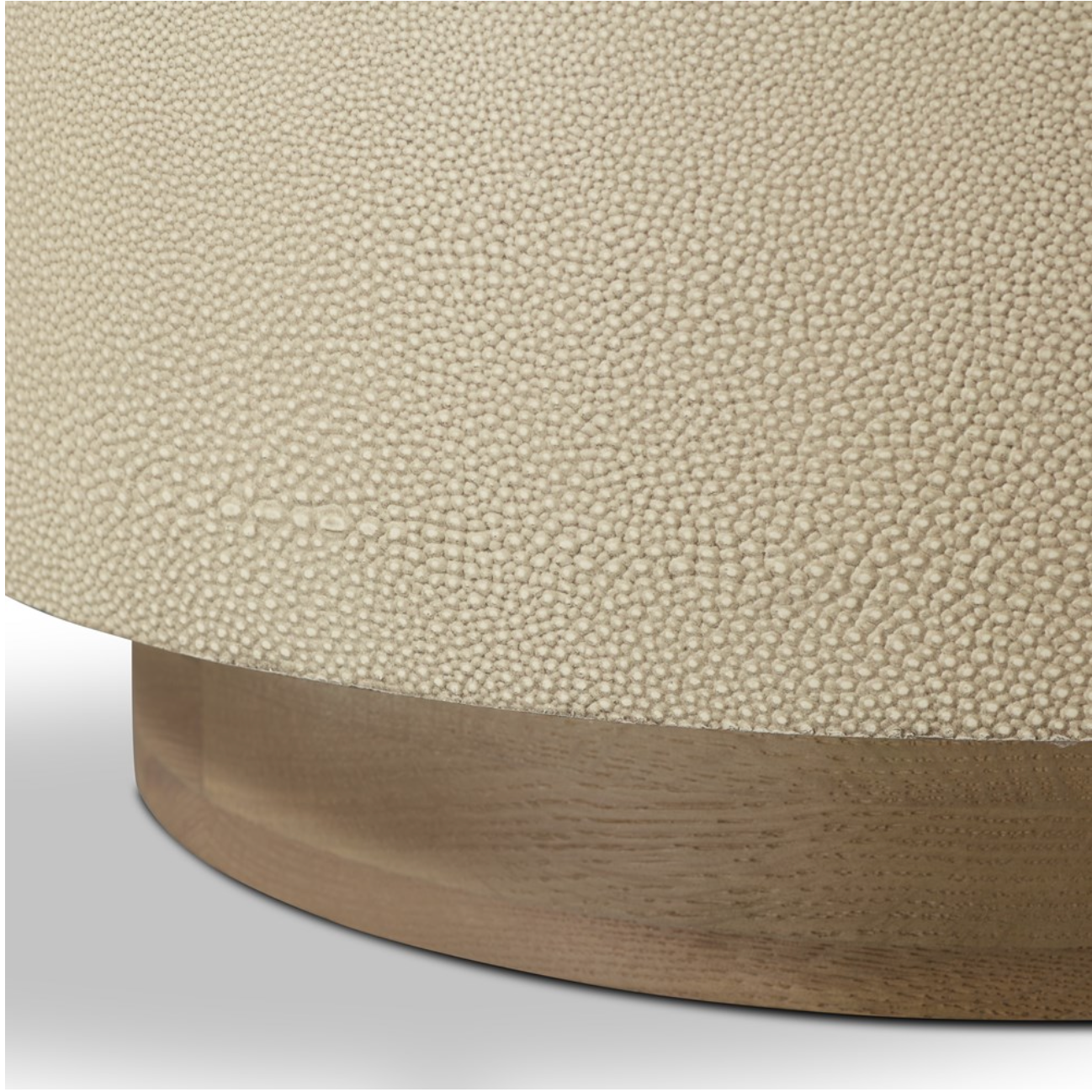 Crandall 17" Side Table - Light Cream Shagreen