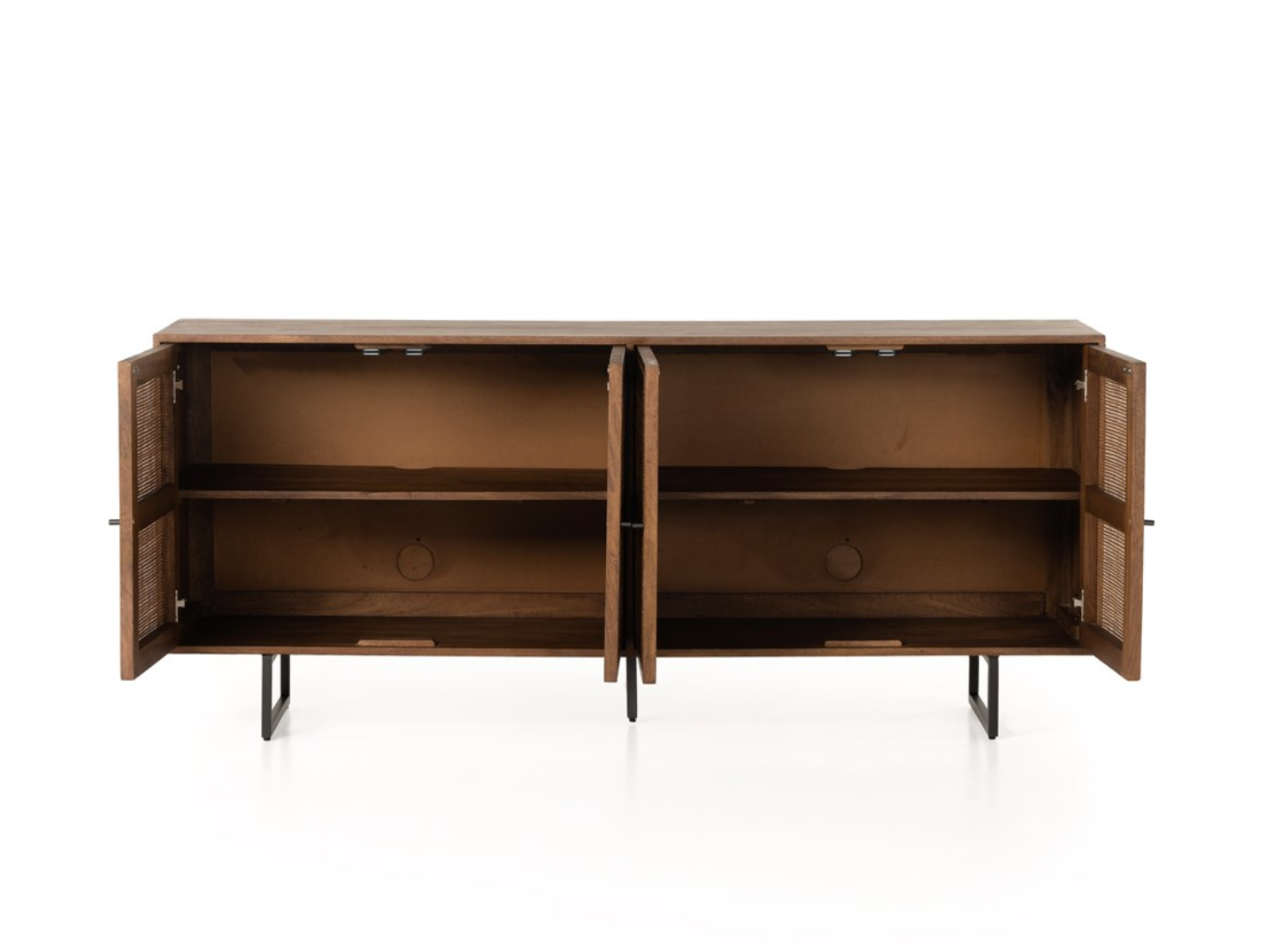 Dennen 72" Wood + Iron Sideboard - Brown Wash