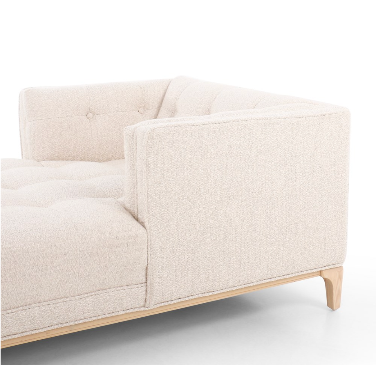 Dillon 38" Tufted Chaise - Kerby Taupe