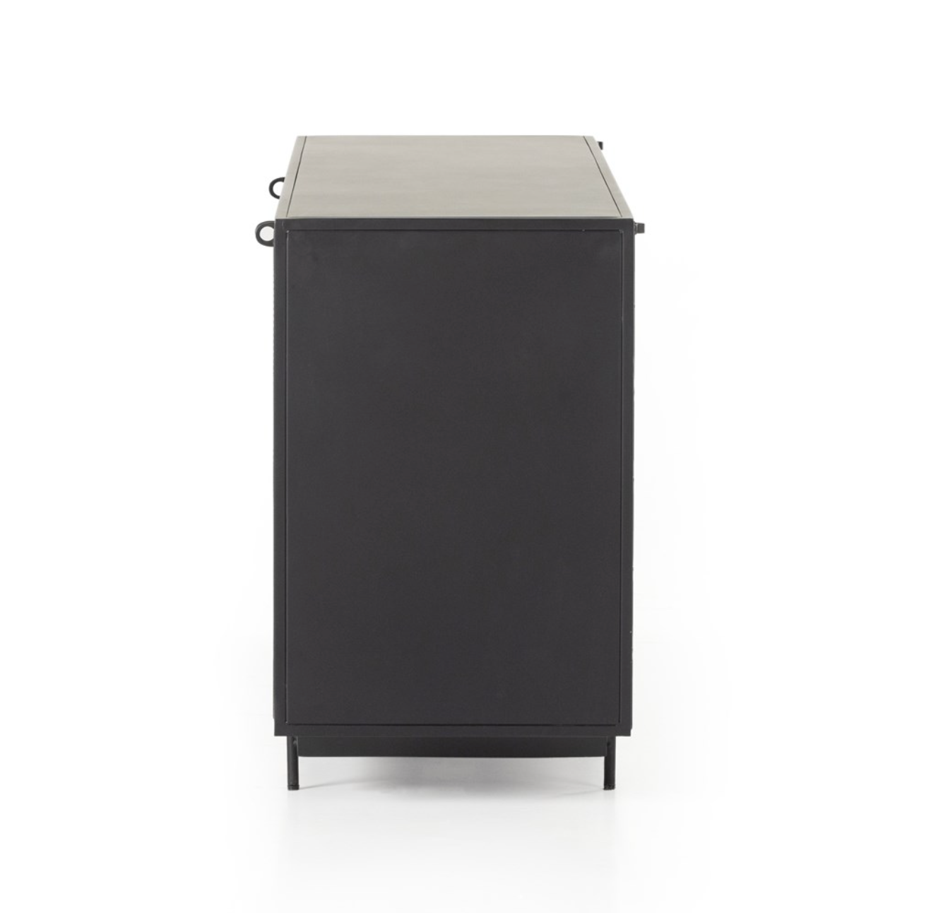Hendron 73" 4 Door Metal Sideboard - Black