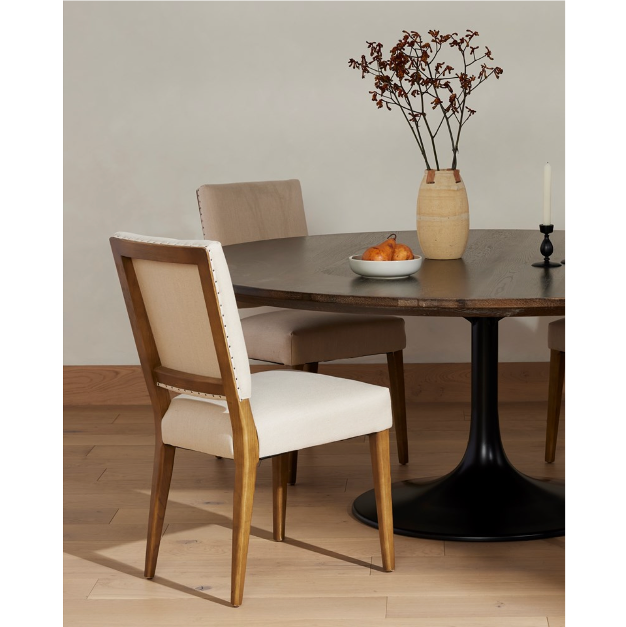 Hudson 19" Dining Chair - Performance Dark Linen