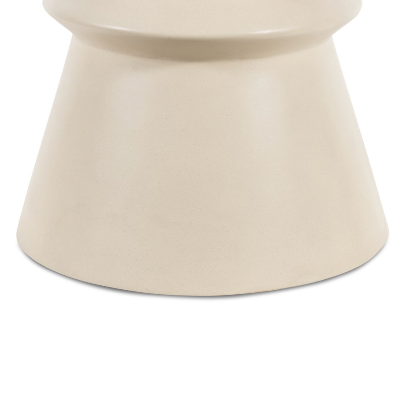 Lina 14" End Table - Parchment White