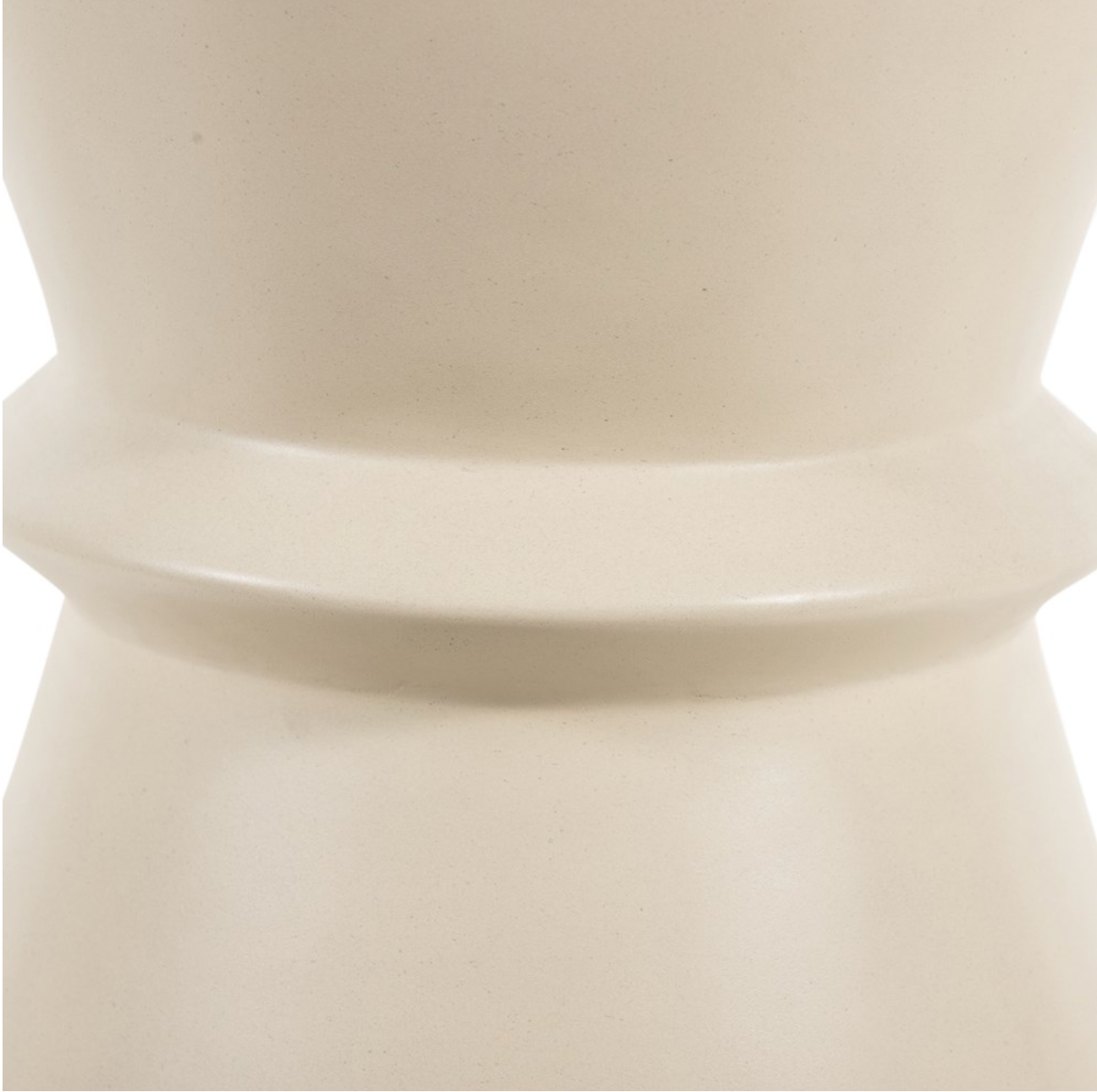 Lina 14" End Table - Parchment White