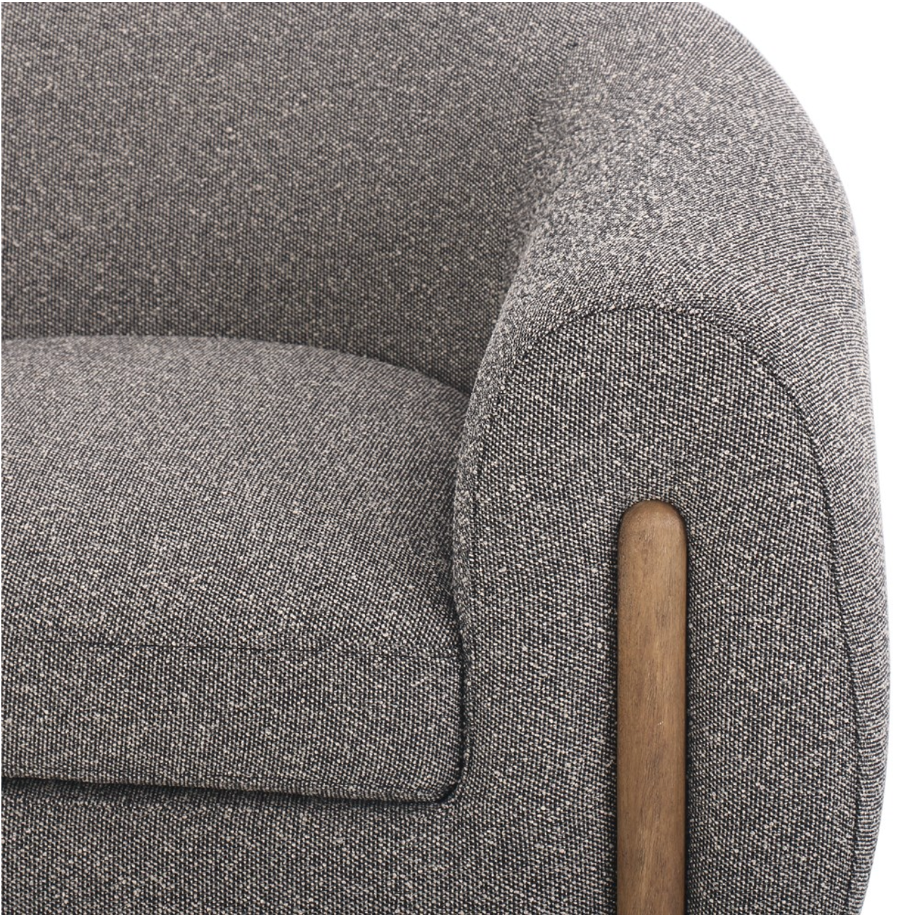 Lyla 38" Tub Chair - Performance Capri Ebony