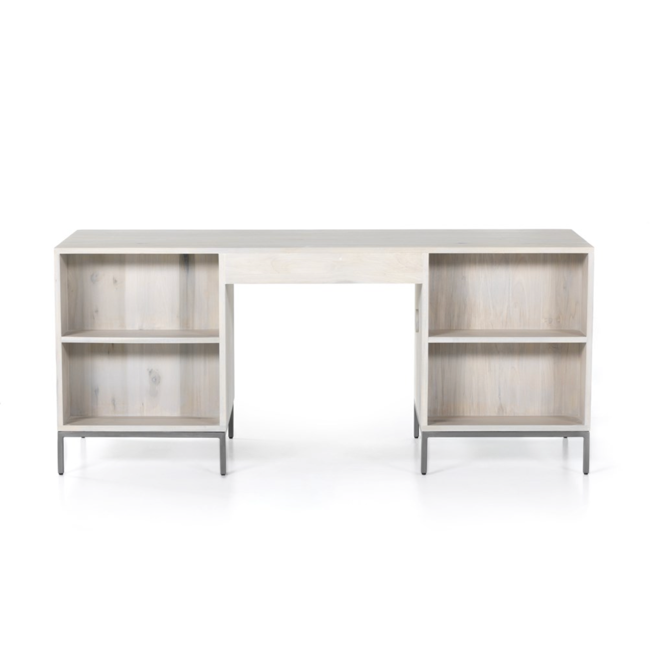 Paulo 70" Poplar Executive Desk - Dove