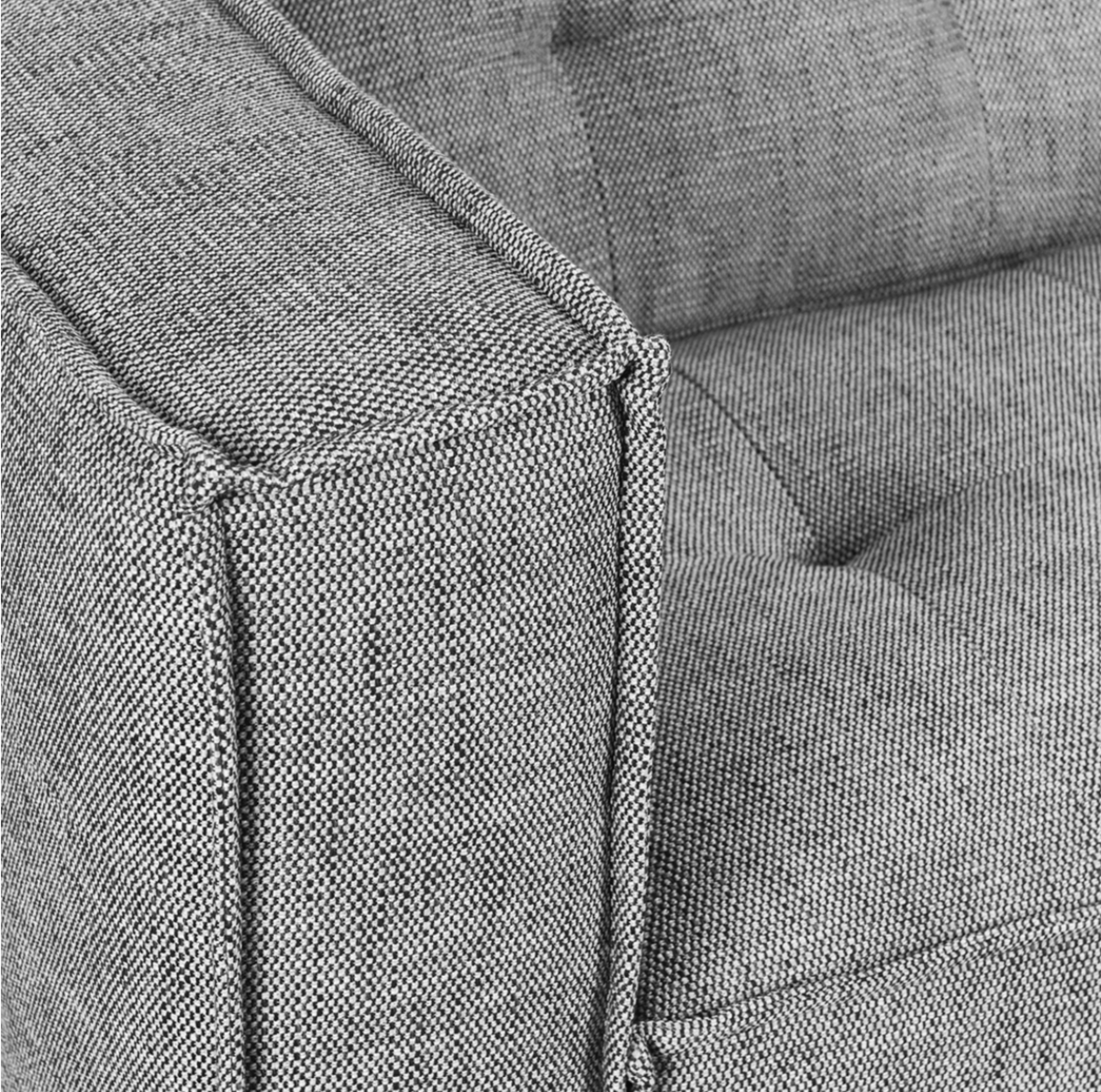 Anastasia 125" Sofa + Right Arm Facing Chaise - Gray