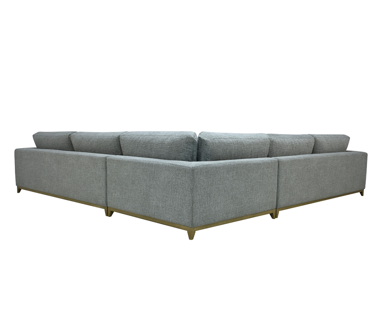 Raymond 132 x 132" 5 Cushion Sectional - Gray