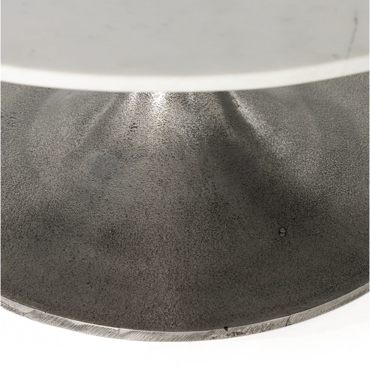 Simeon Round Coffee Table - White Marble