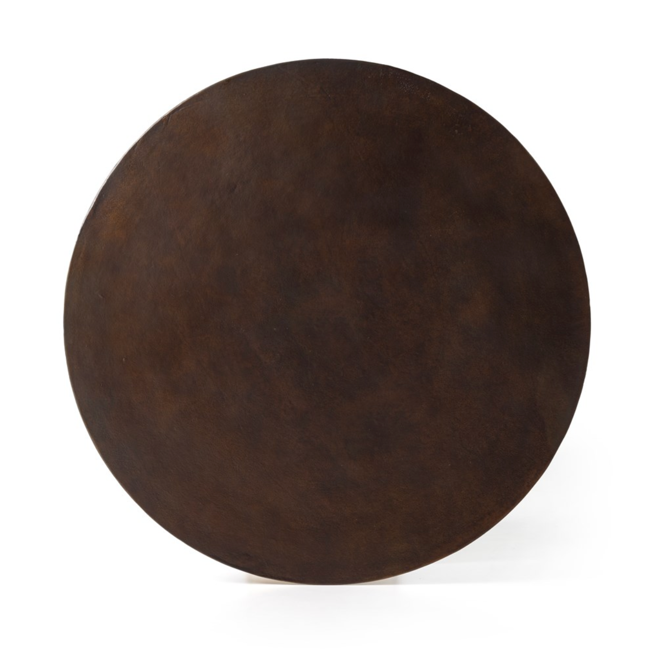 Simeon Round Coffee Table - Antique Rust