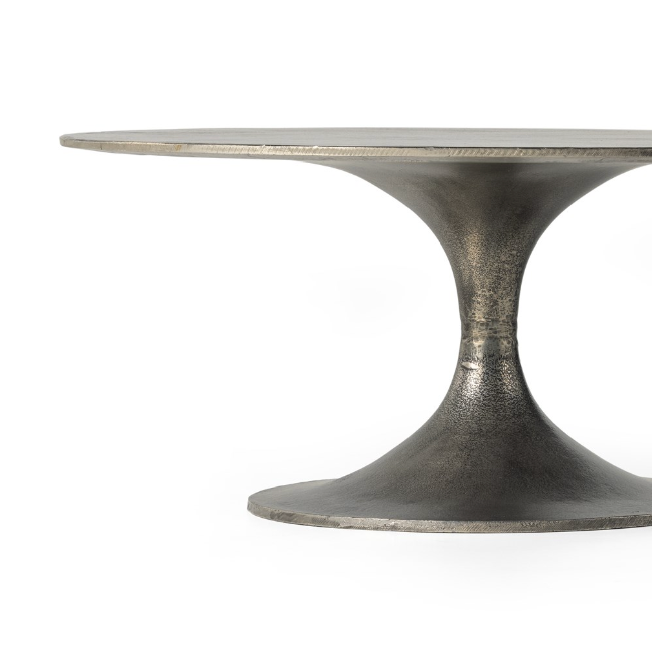 Simeon Round Coffee Table - Raw Antique