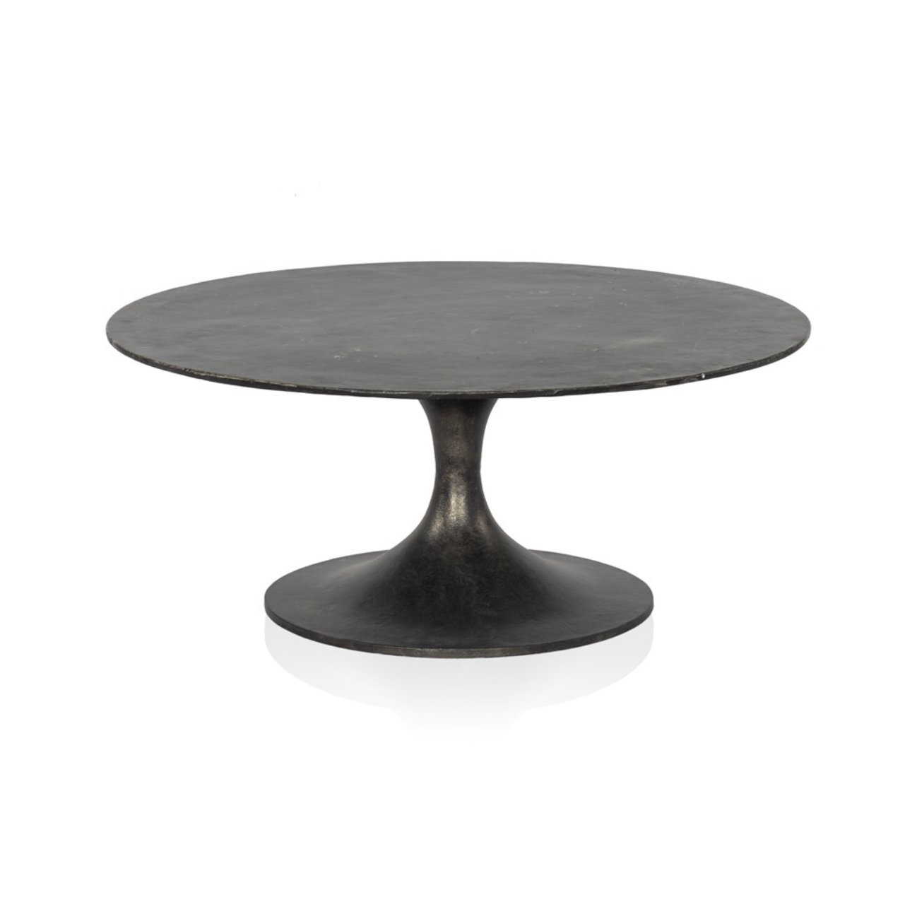 Simeon 38" Round Coffee Table - Black
