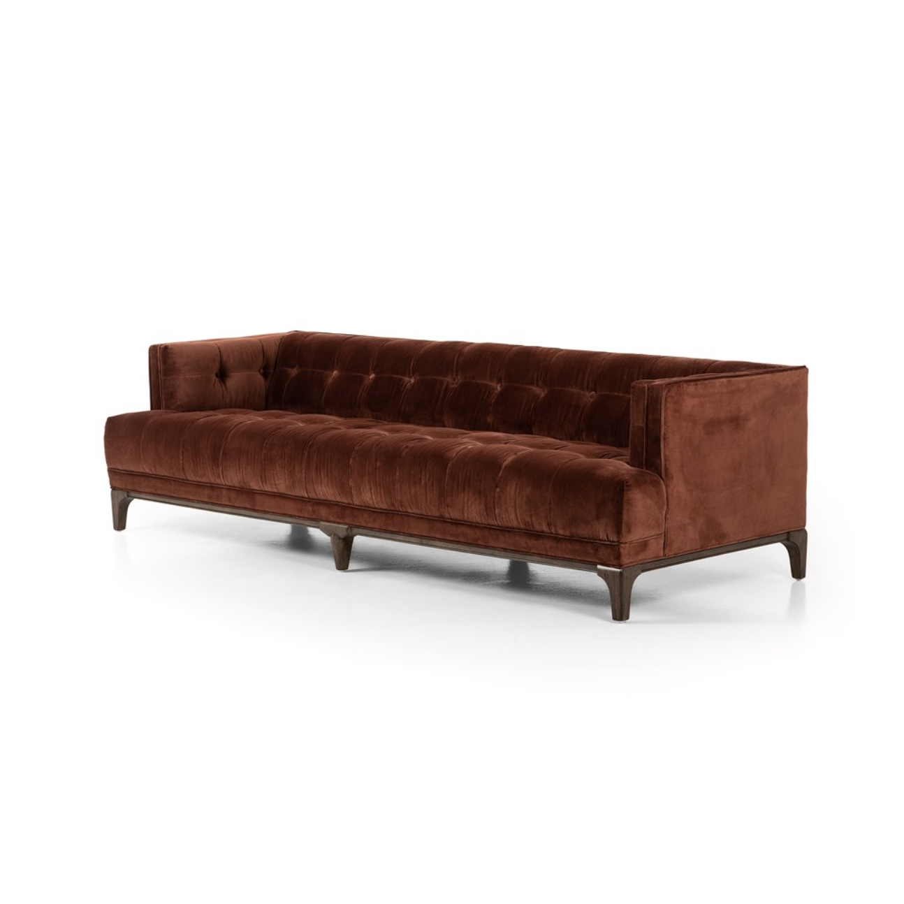 Dillon 91" Tufted Sofa - Auburn Velvet
