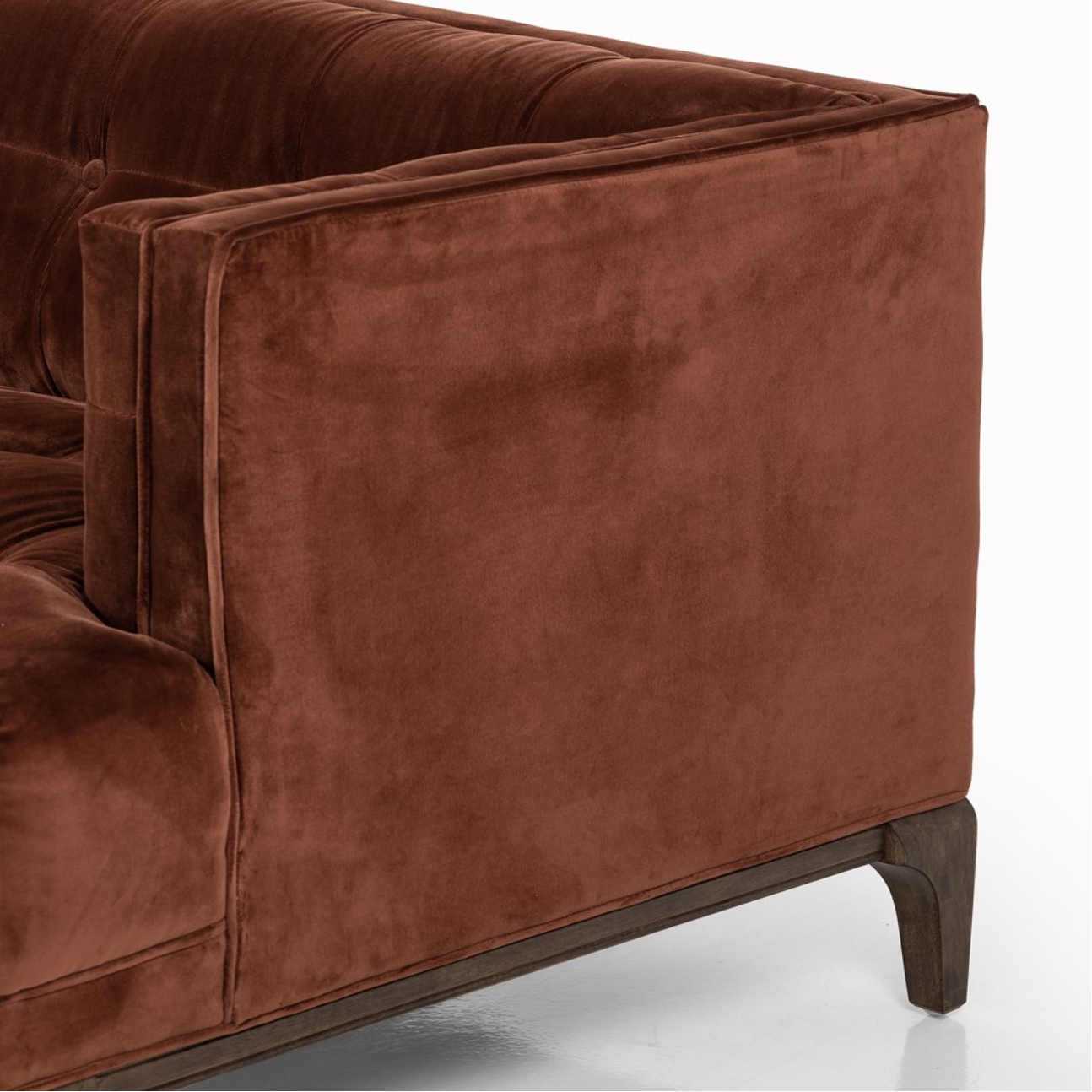 Dillon 91" Tufted Sofa - Auburn Velvet