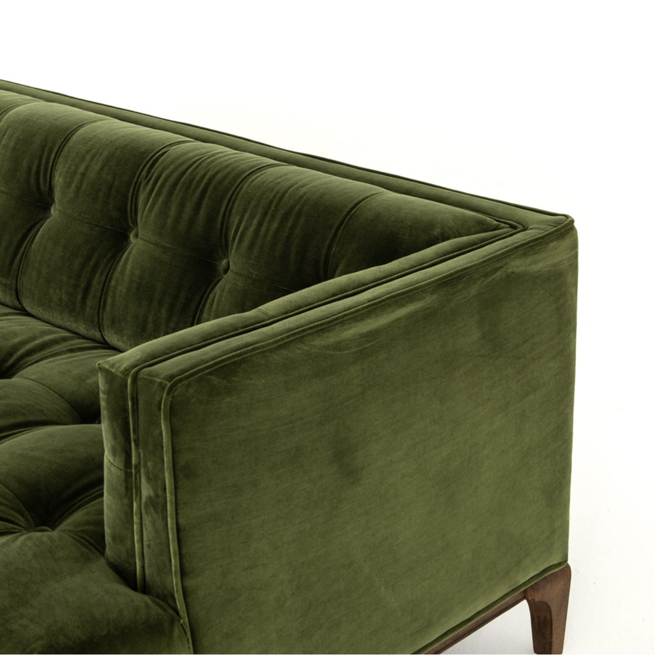 Dillen 91" Tufted Sofa - Olive
