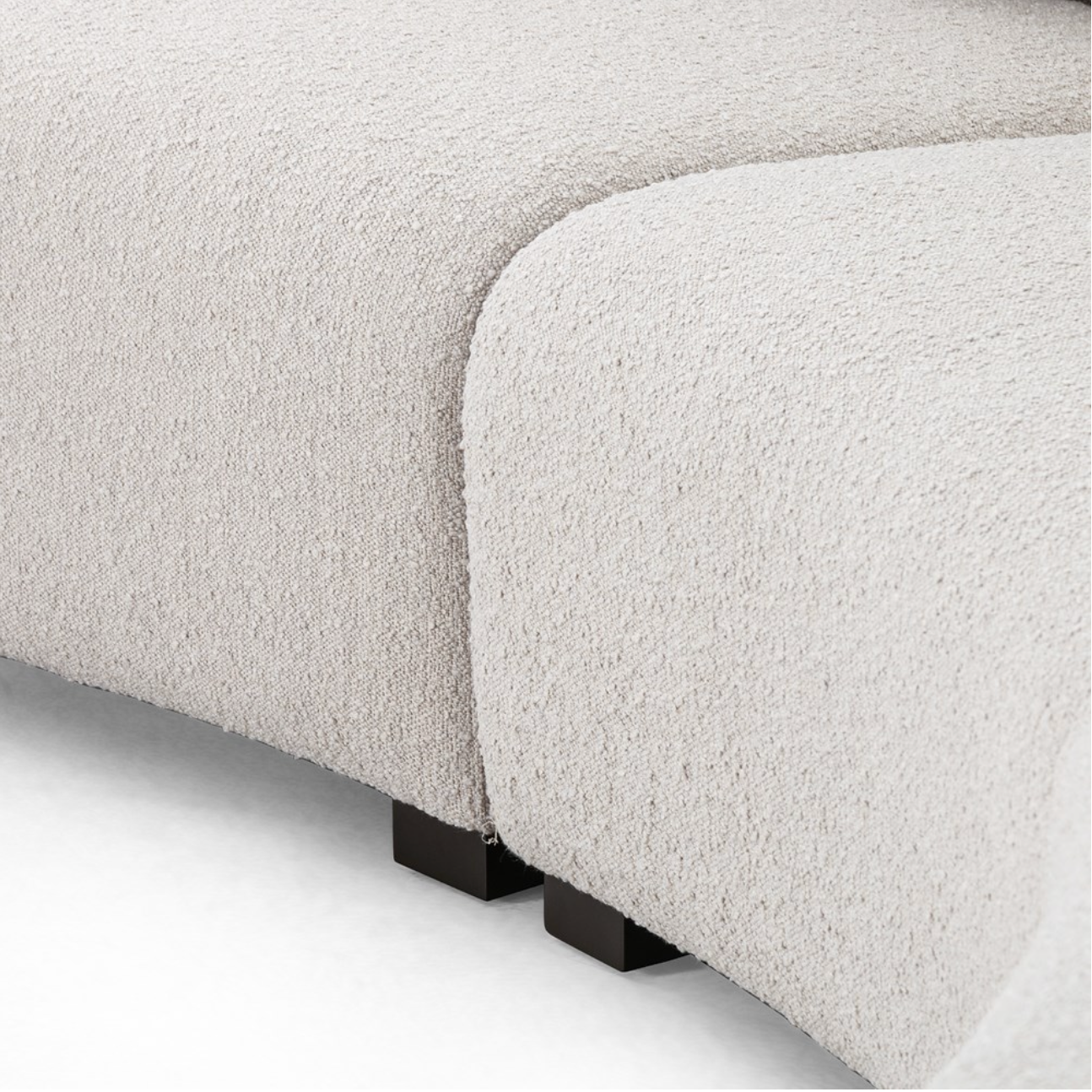 Rhonda 176" Curved Bench Seat Sectional - Sand