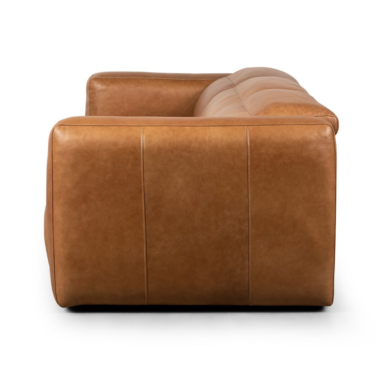 Riley 3 Cushion Top Grain Leather Power Reclining Sofa - Butterscotch