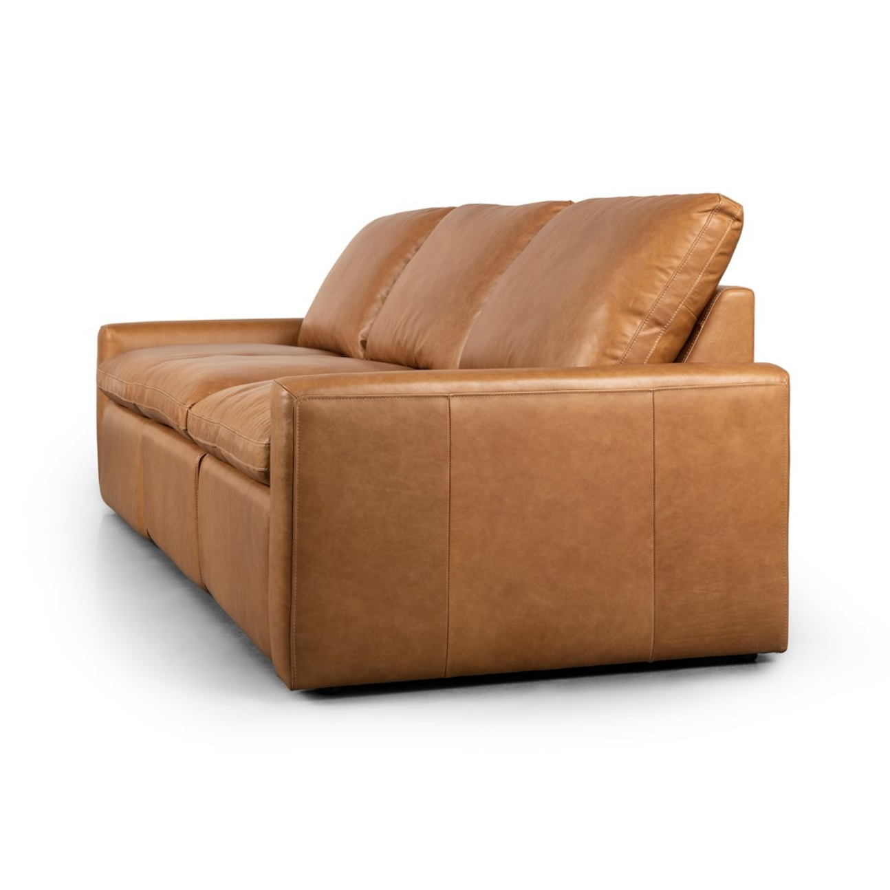 Timothy 111" 3 Cushion Power Reclining Top Grain Leather Sofa - Butterscotch