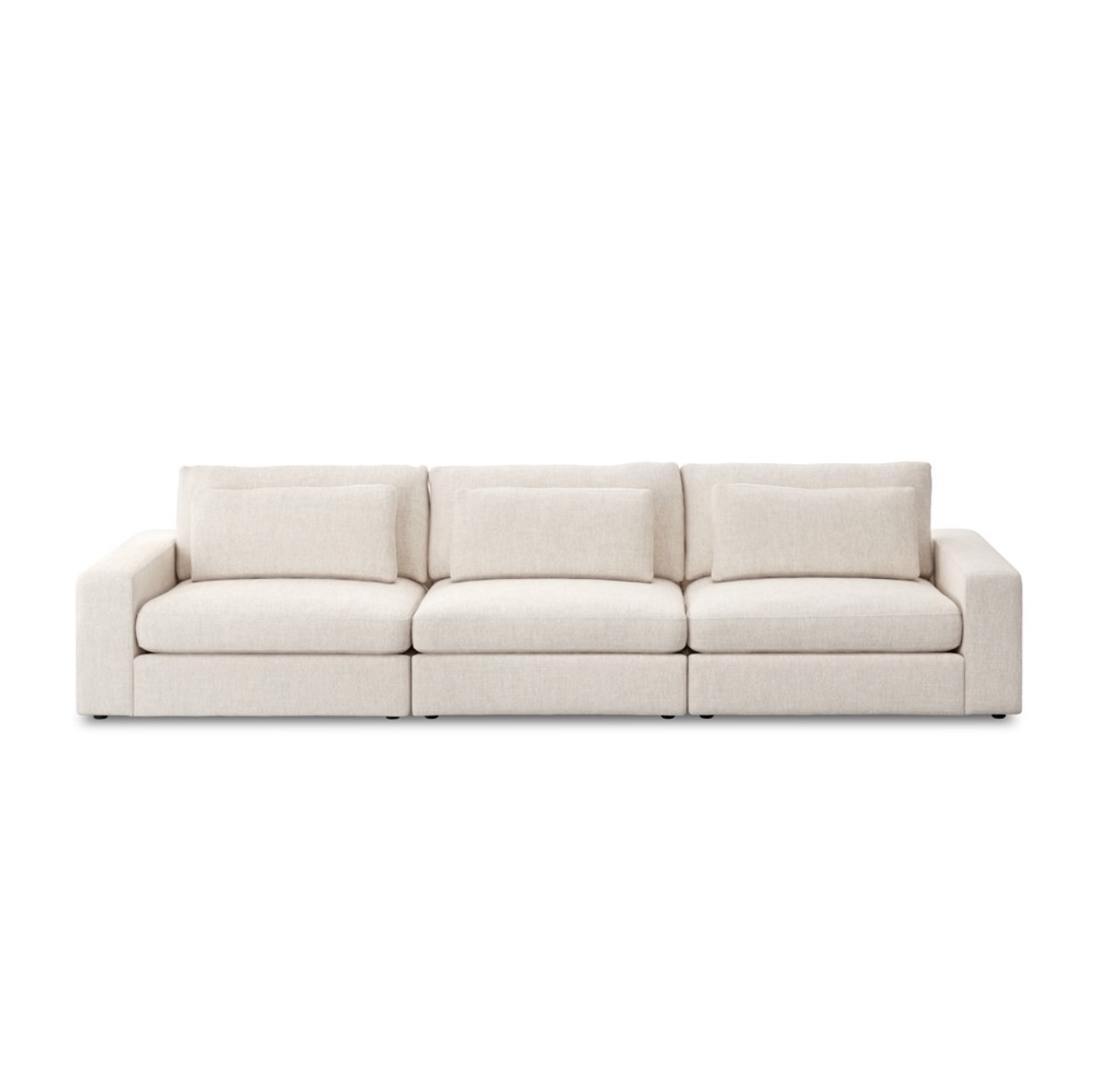 Branson 131" 3 Cushion Modular Sofa - Natural