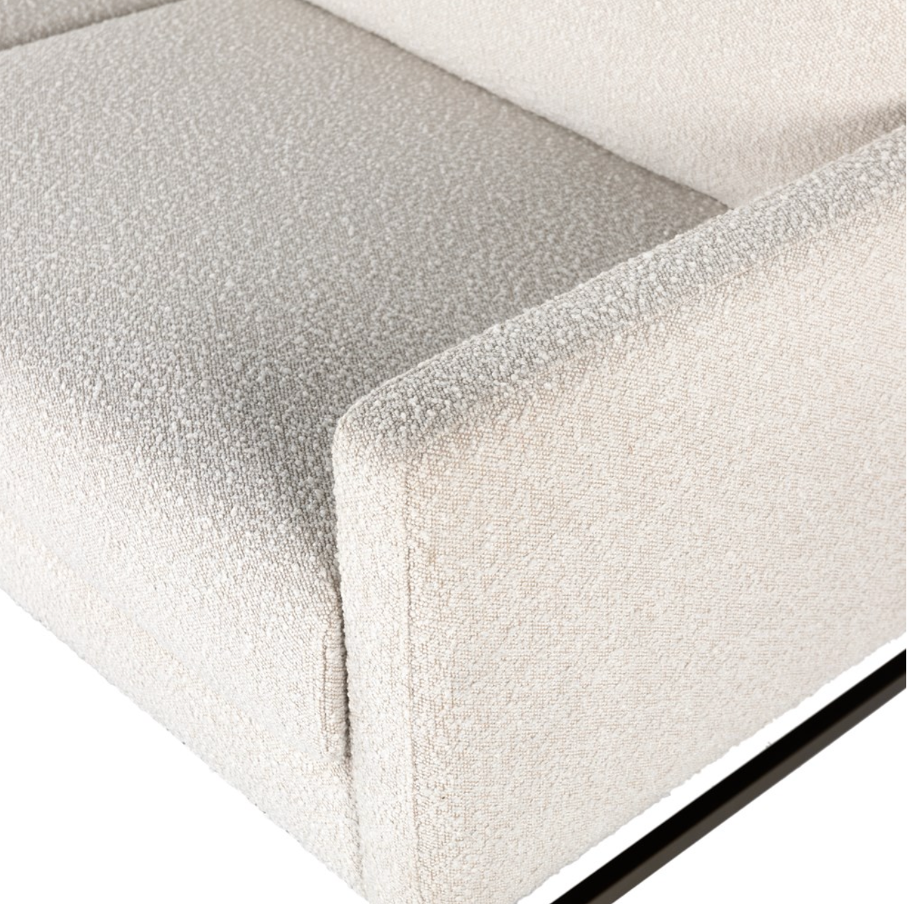 Samantha 74" 2 Cushion Sofa - Iron + Performance Natural