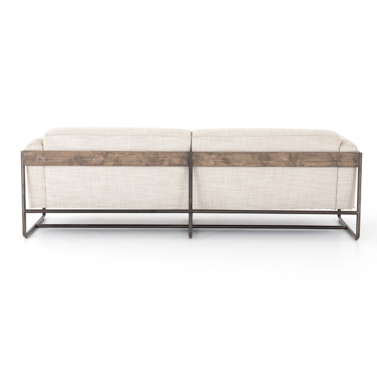 Ellie 91" 2 Cushion Sofa - Iron + Performance Taupe