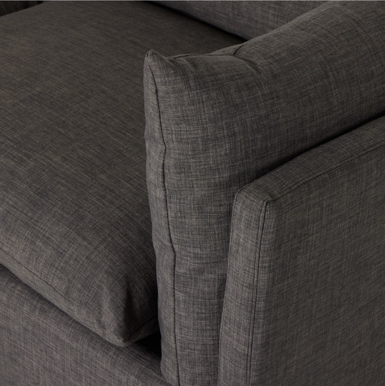 Luna 90" 2 Cushion Sofa - Charcoal