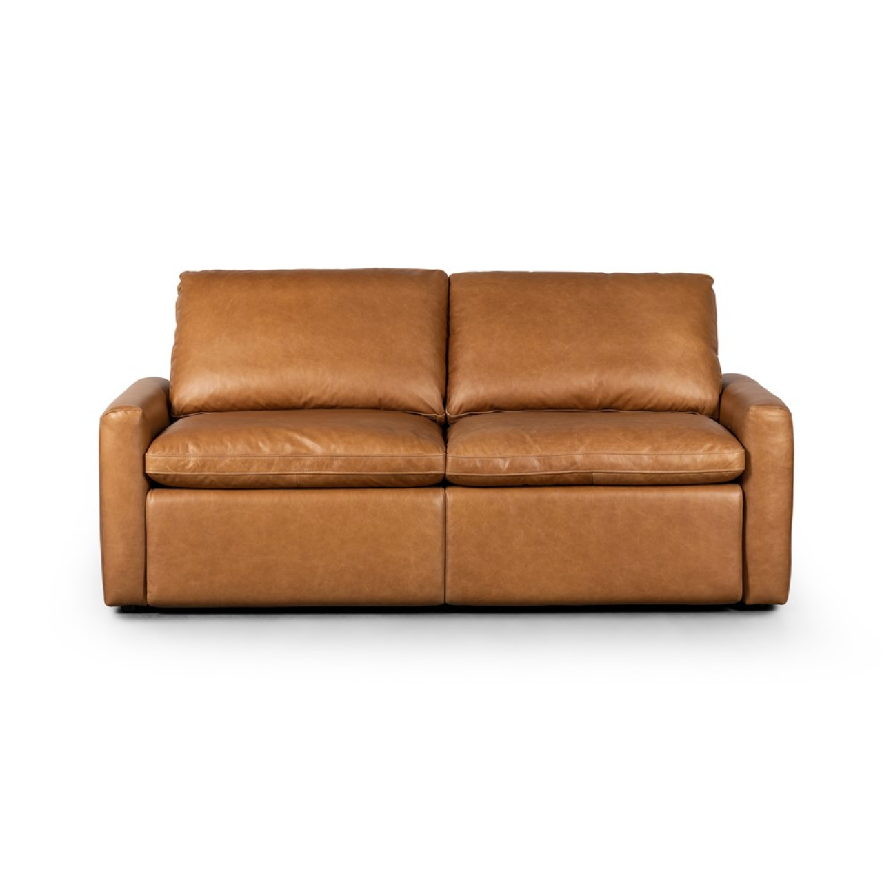 Cartier 78" 2 Cushion Top Grain Leather Power Recliner Sofa - Butterscotch