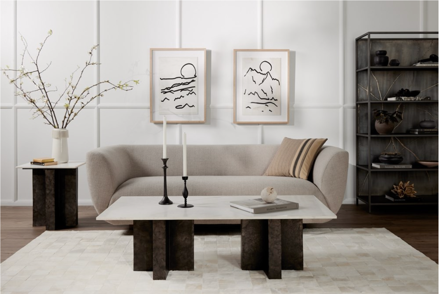 Sabine 87" Bench Cushion Sofa - Performance Taupe