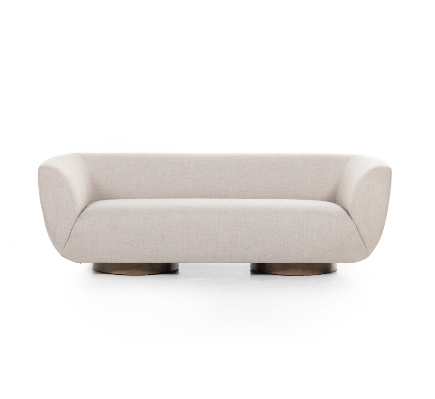 Sabine 87" Bench Cushion Sofa - Performance Taupe