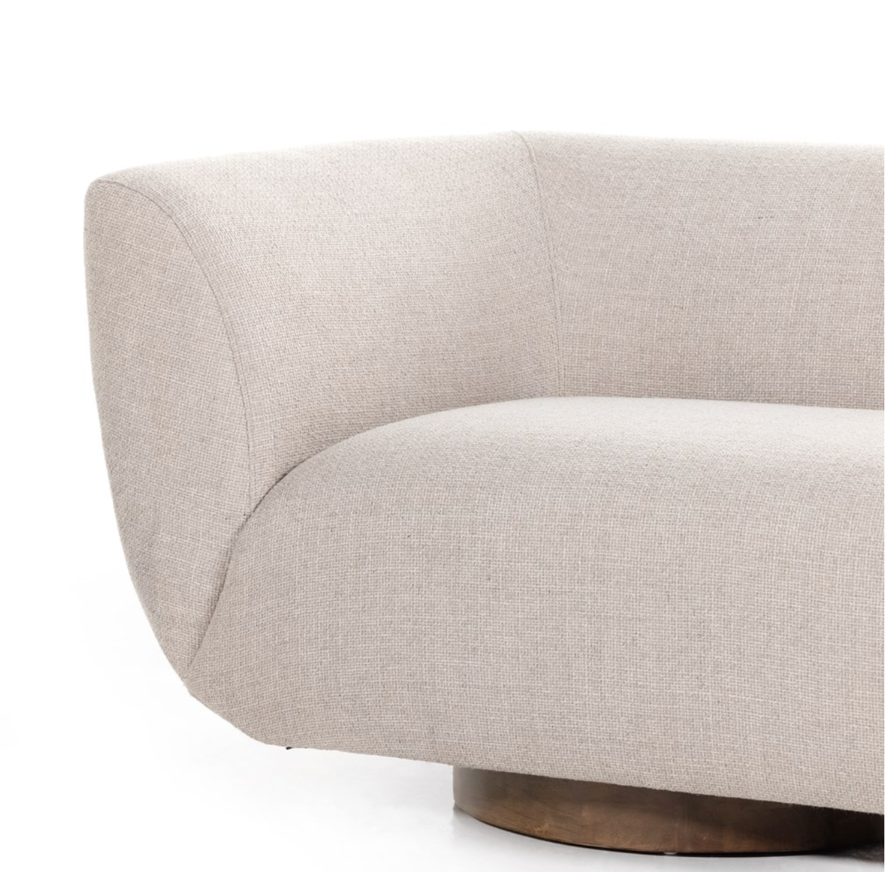 Sabine 87" Bench Cushion Sofa - Performance Taupe