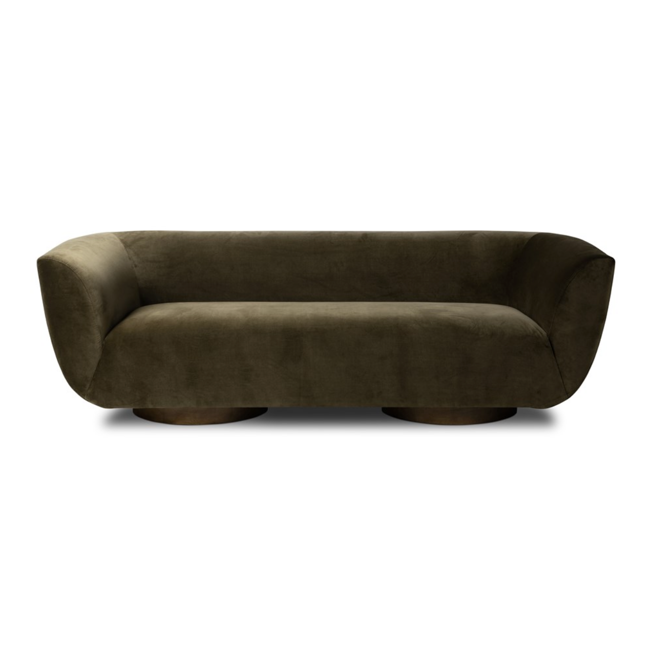 Sabine 87" Bench Cushion Sofa - Olive