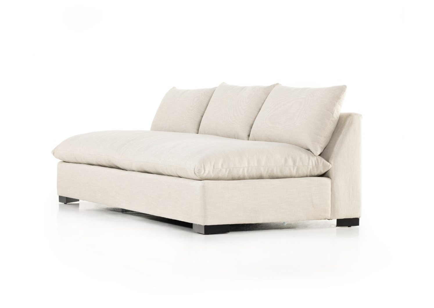 Owen 94 Armless Bench Sofa - Performance + Oatmeal