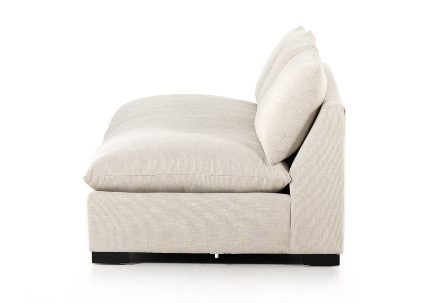 Owen 94 Armless Bench Sofa - Performance + Oatmeal