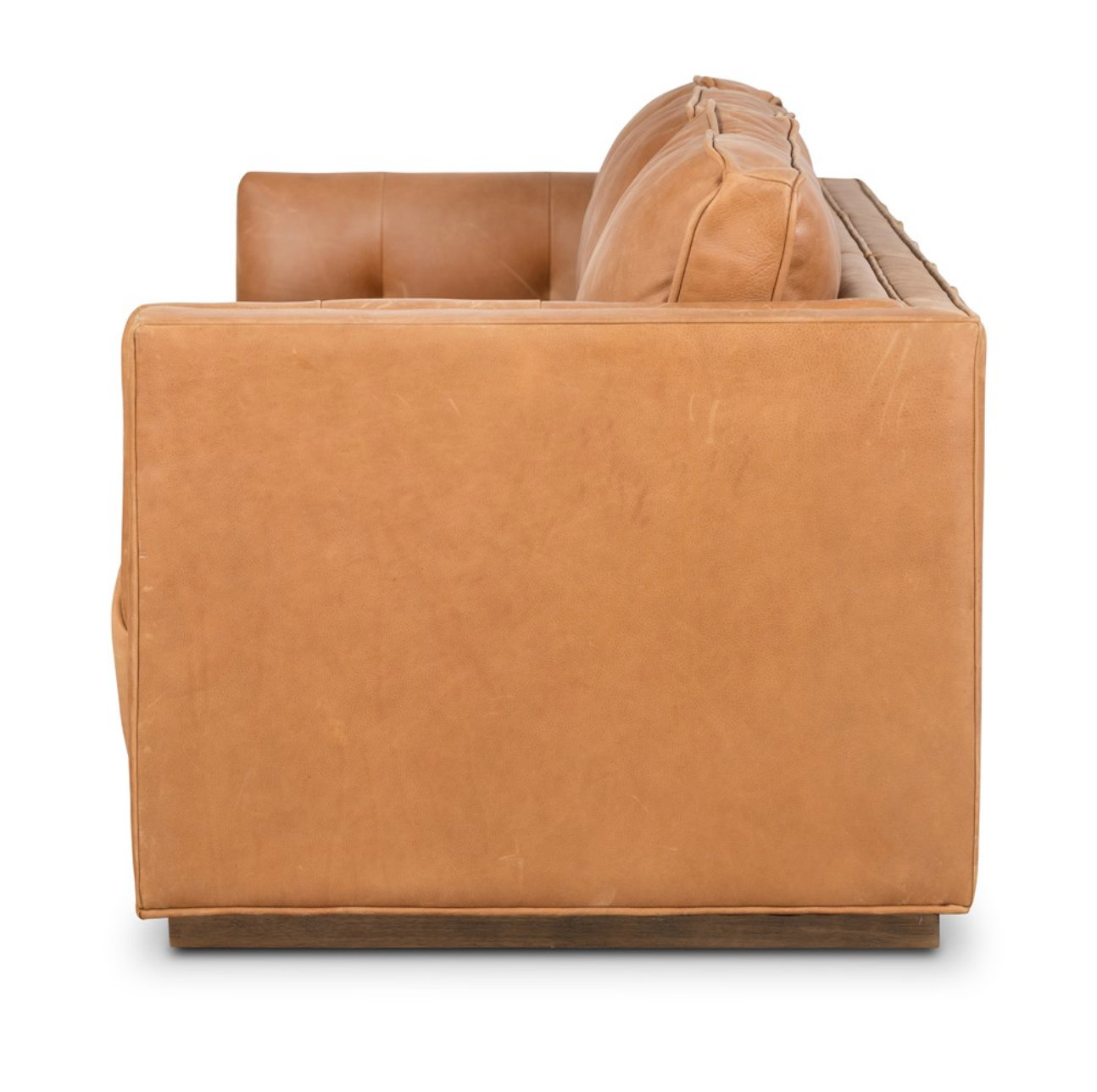 Keelan 90" Top Grain Leather Sofa - Cognac