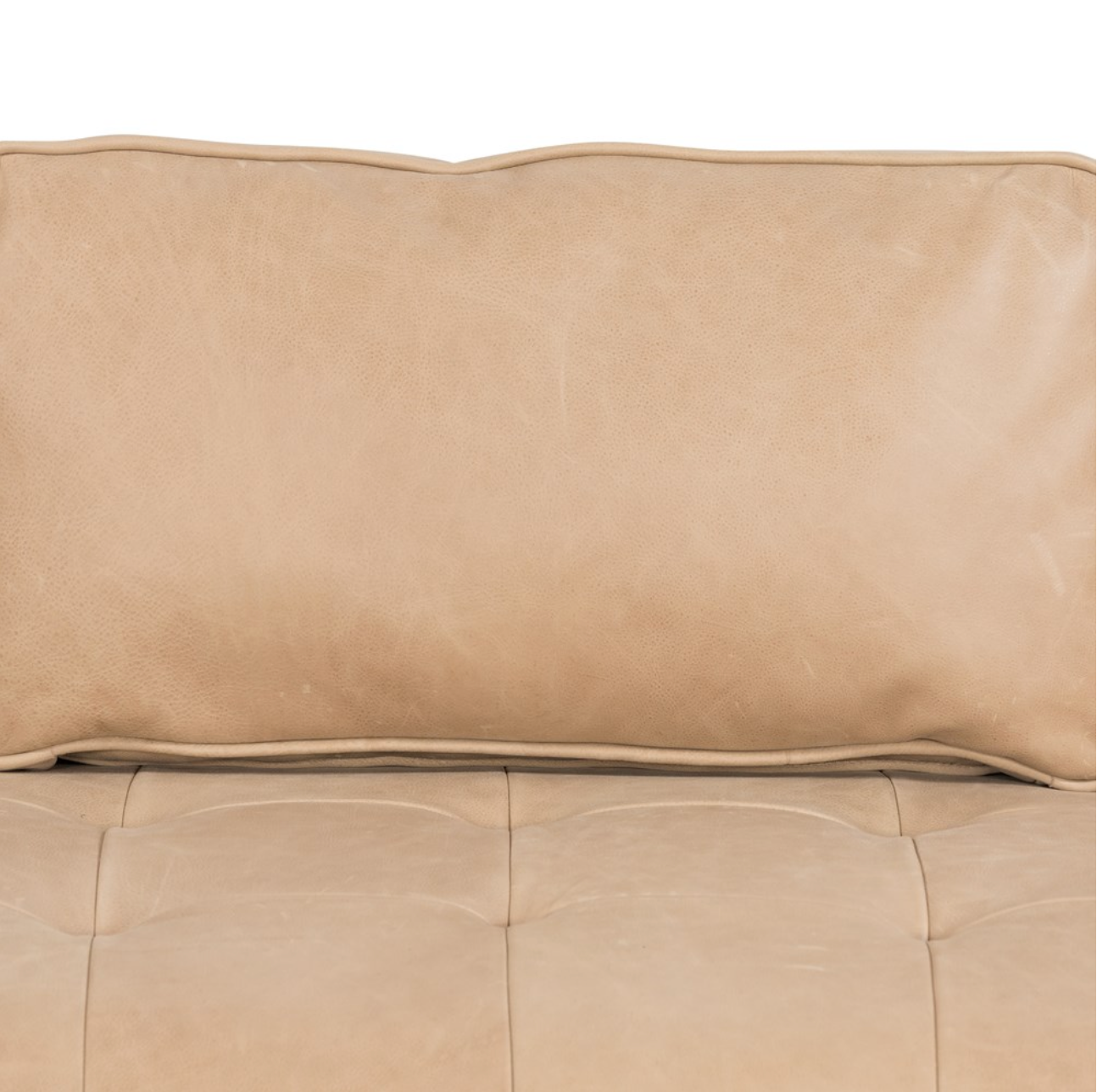 Keelan 90" Top Grain Leather Sofa - Palermo Nude