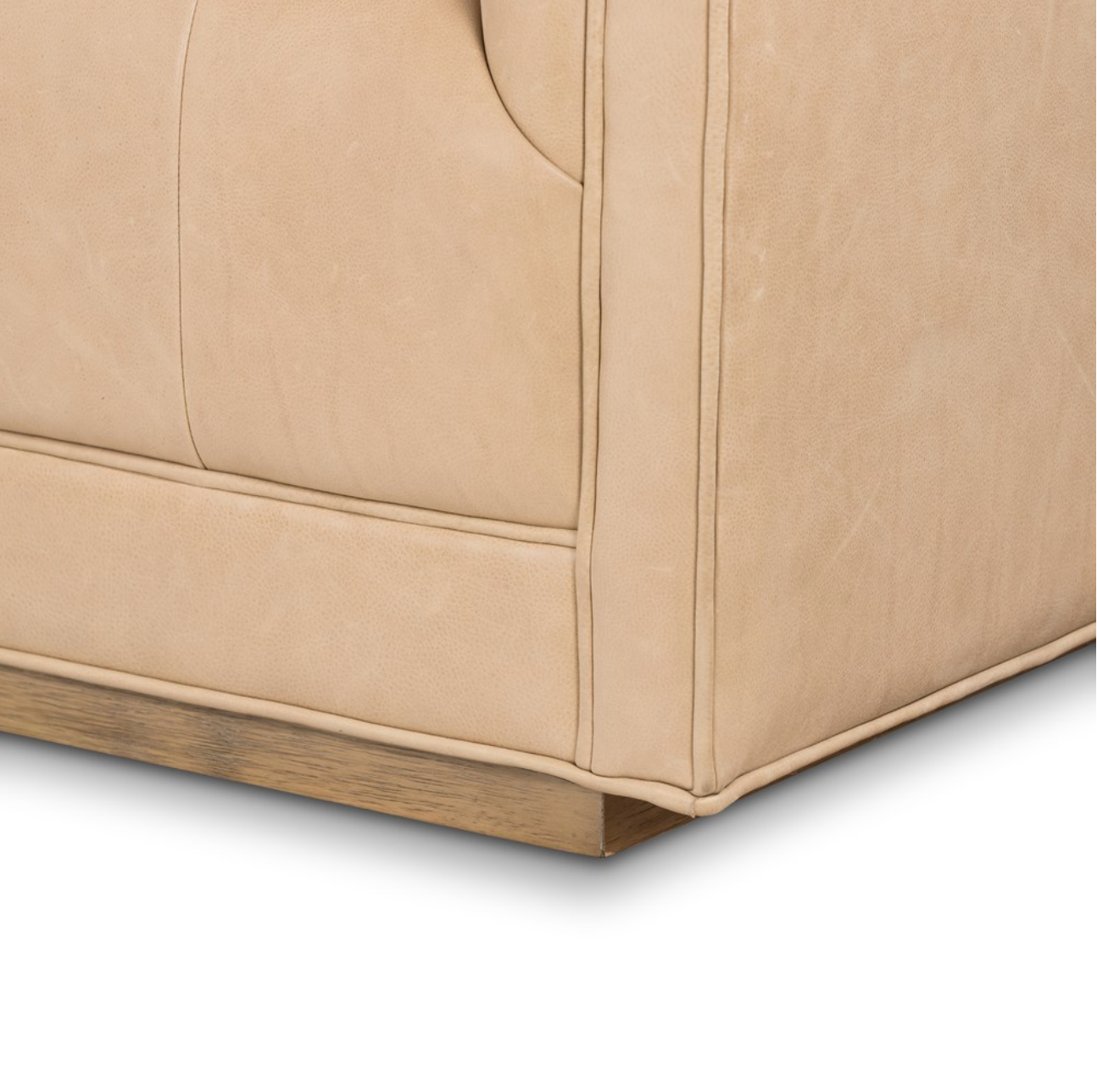 Keelan 90" Top Grain Leather Sofa - Palermo Nude