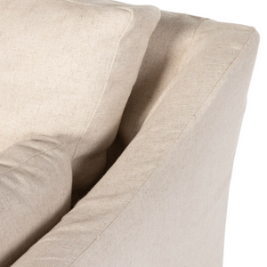 Beatrix 97" 2 Cushion Slipcover Sofa - Performance Cream