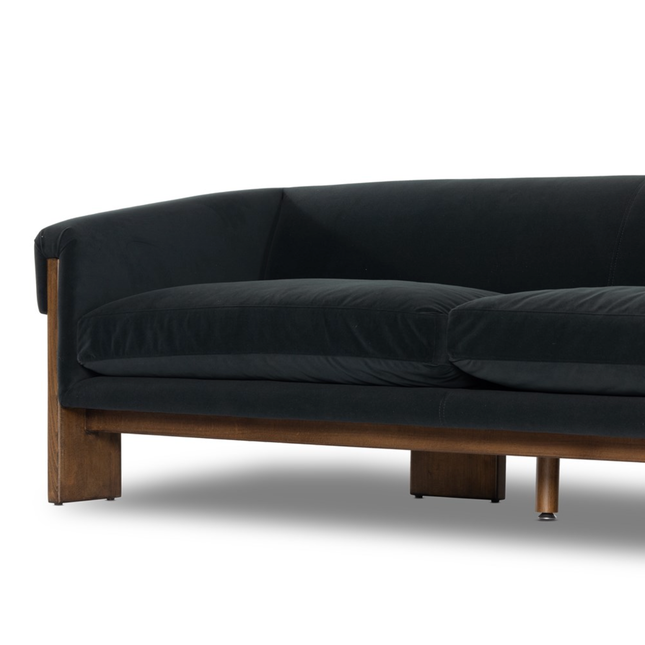 Cade 91" 2 Cushion Sofa - Velvet Smoke