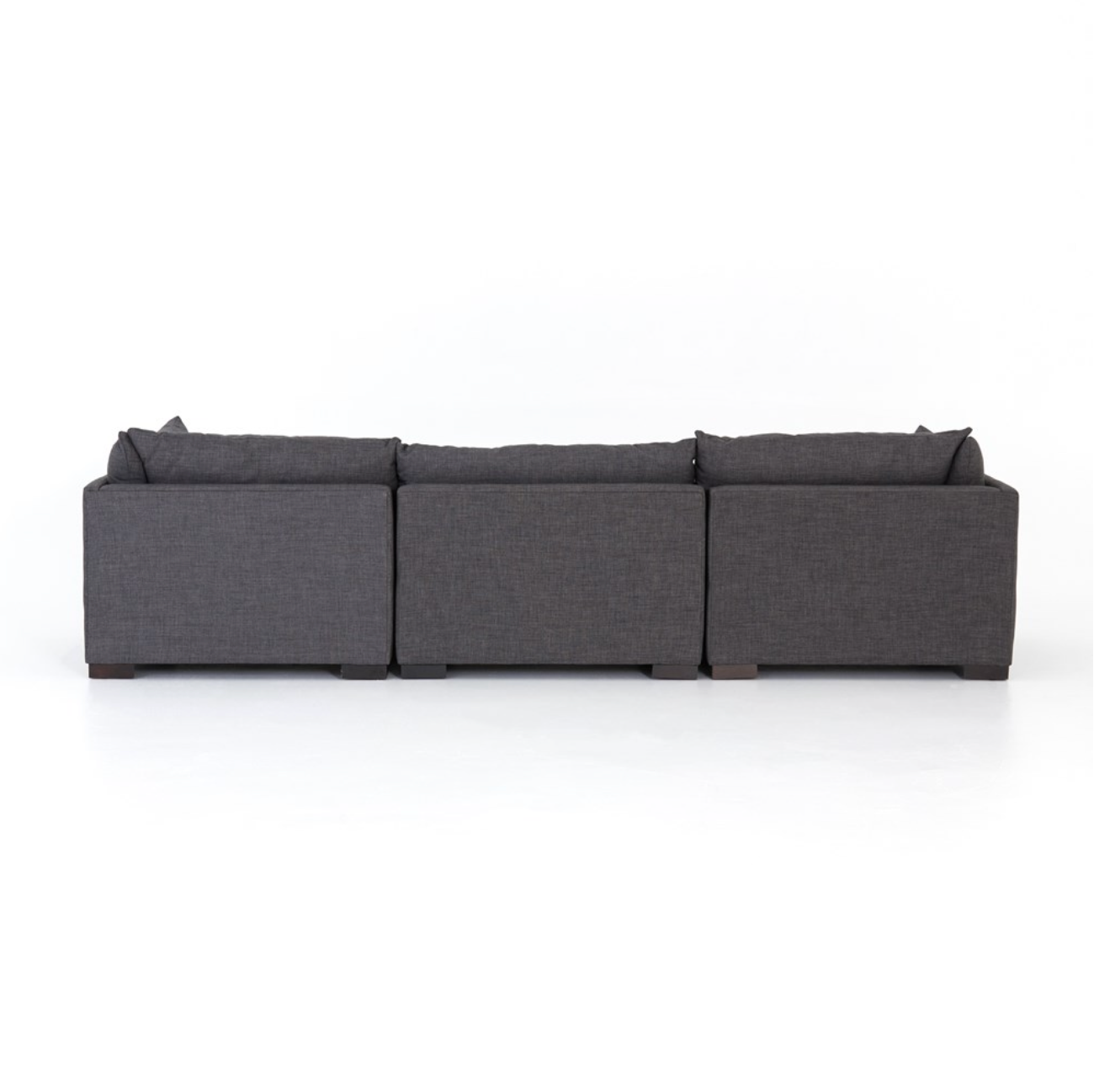 Elia 117" 3 Cushion Modular Sofa - Performance Charcoal