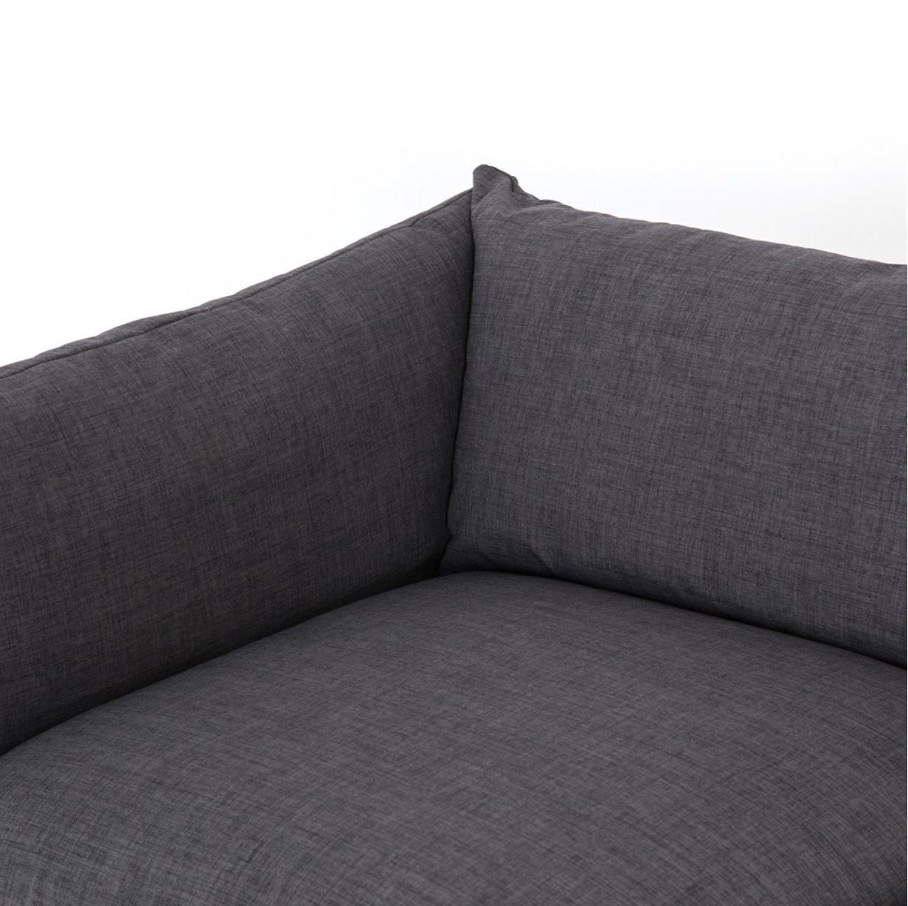 Elia 117" 3 Cushion Modular Sofa - Performance Charcoal