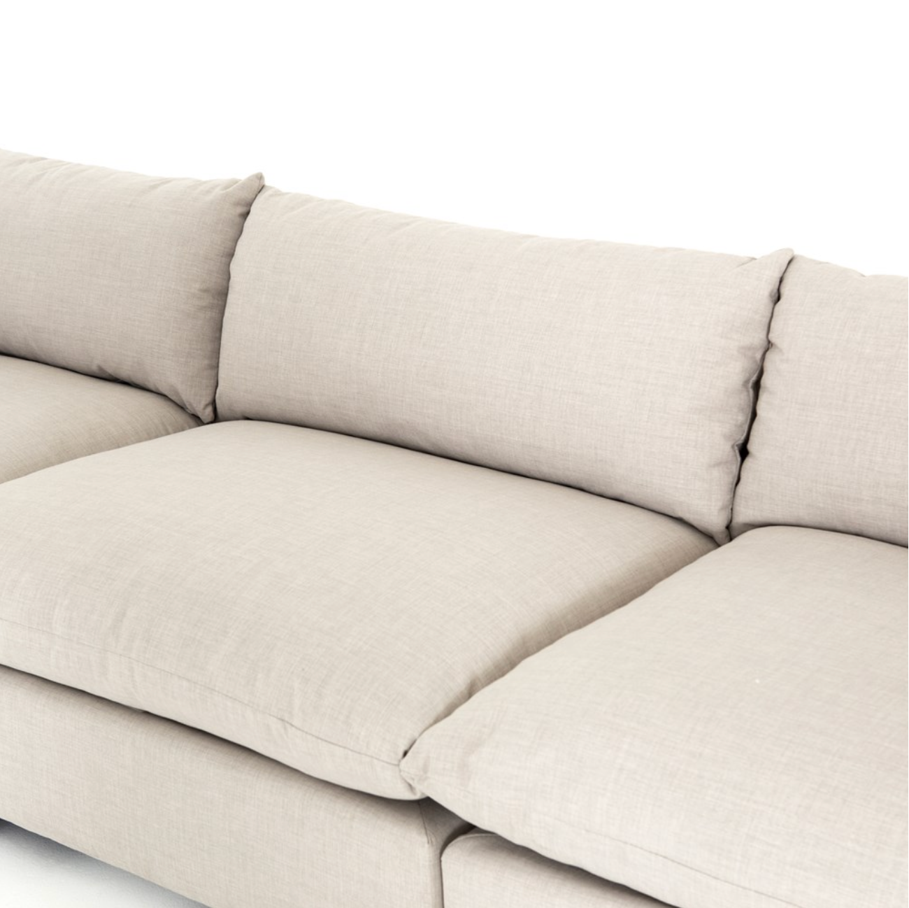 Elia 117" 3 Cushion Modular Sofa - Performance Moon