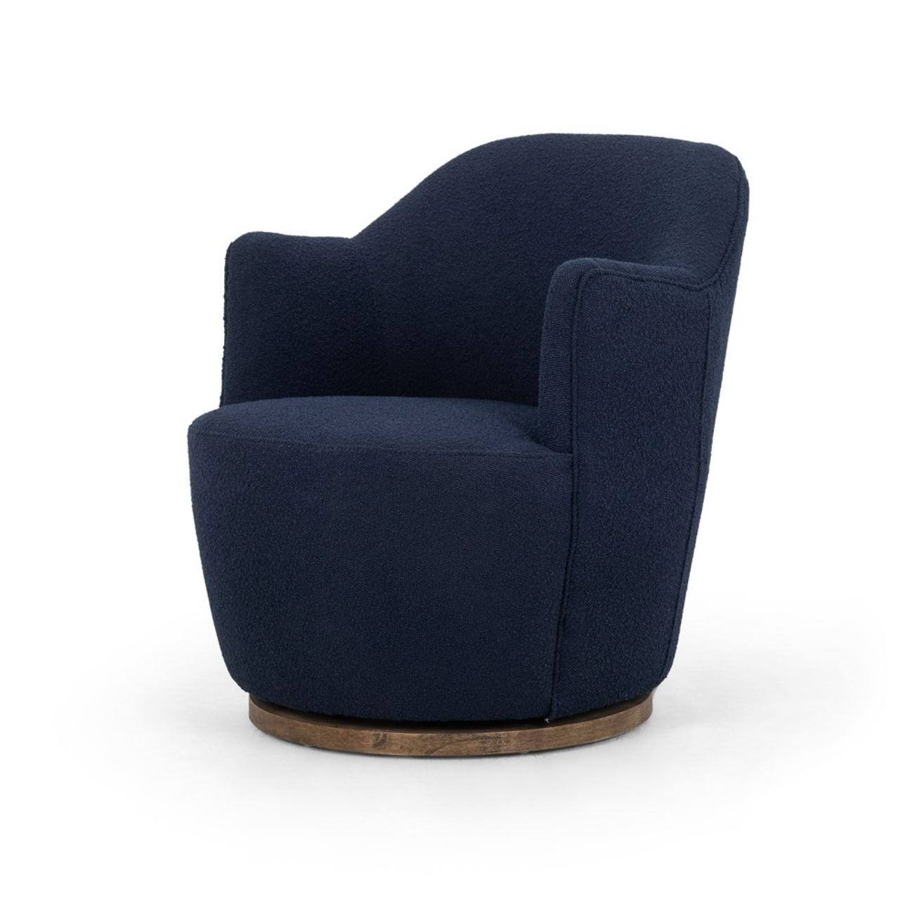 Santiago 26" Swivel Chair - Parawood + Indigo