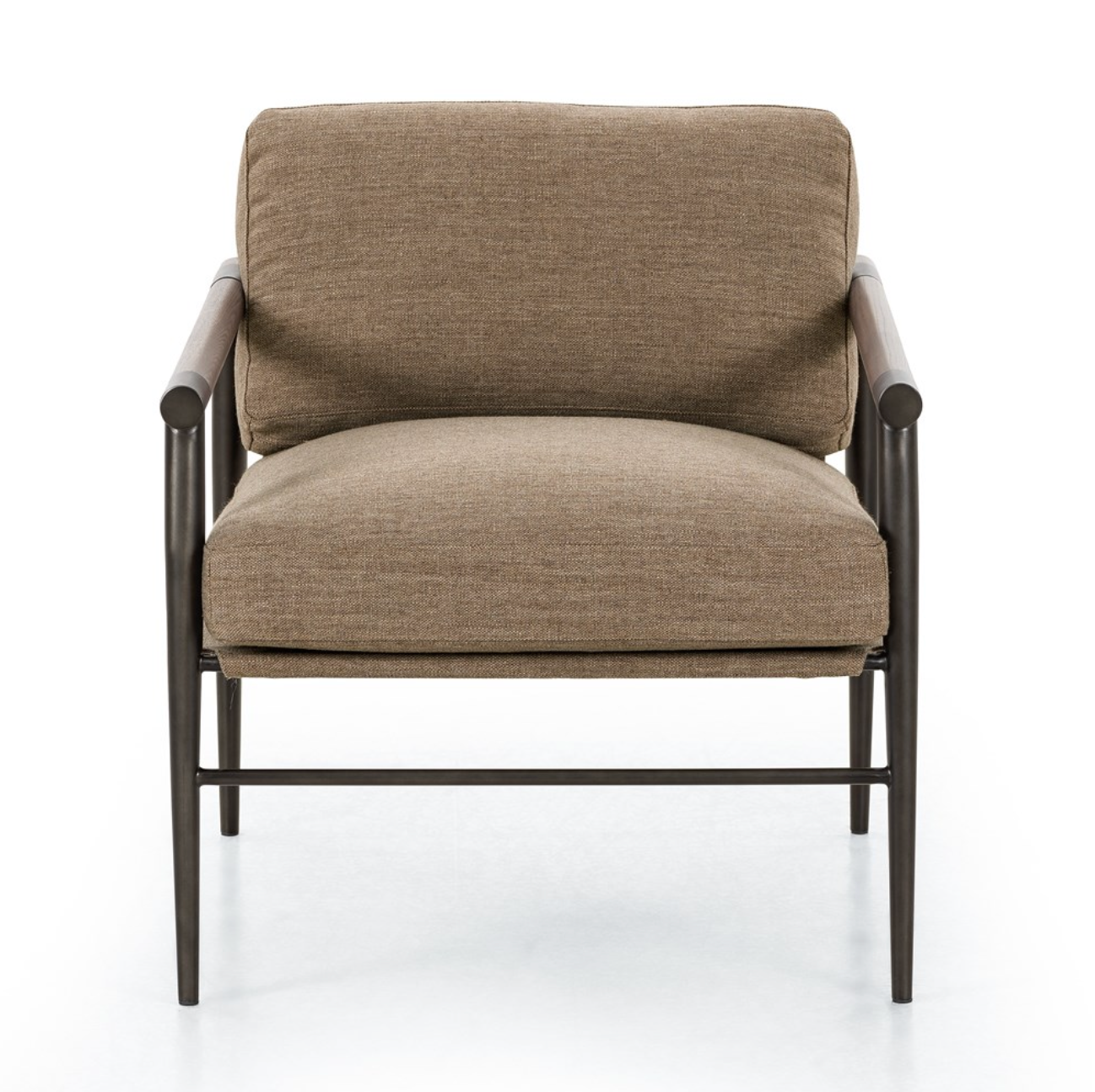 Raymond 28" Occasional Chair - Performance Fawn + Metal