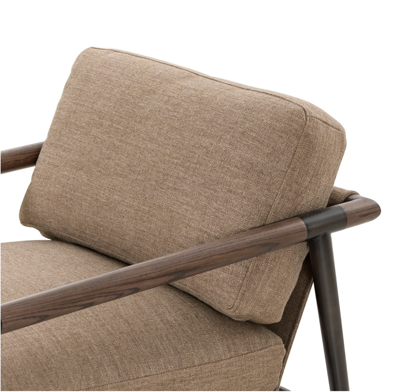 Raymond 28" Occasional Chair - Performance Fawn + Metal