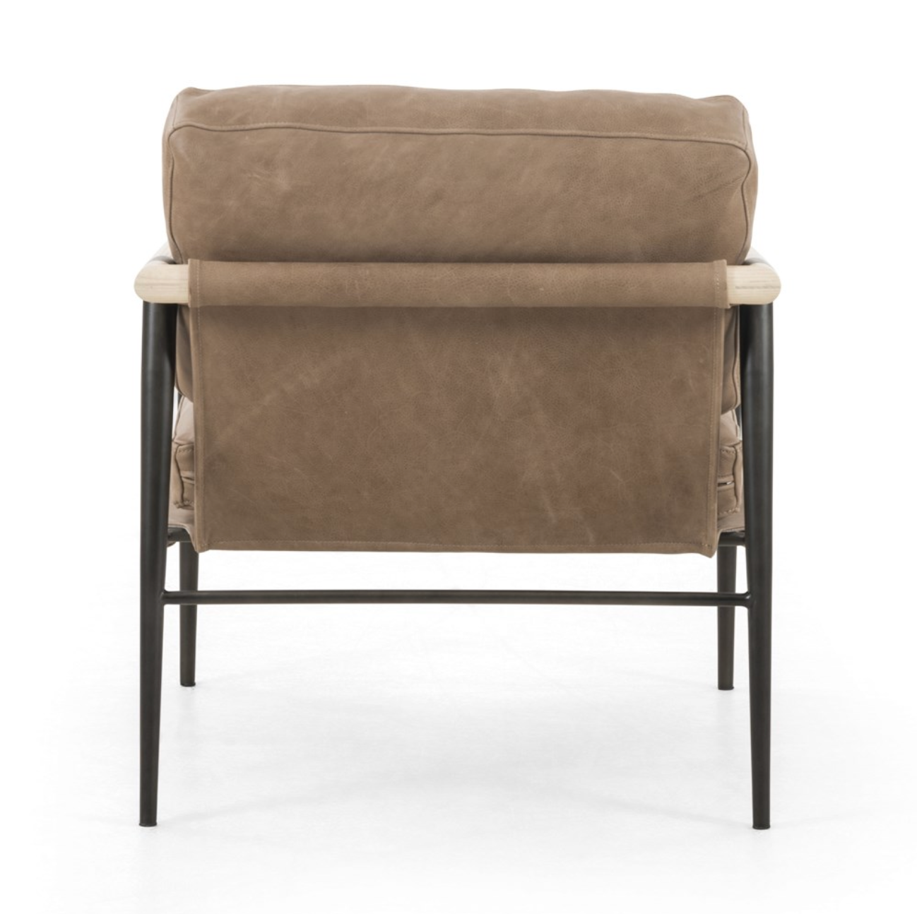 Raymond 28" Top Grain Leather Occasional Chair - Palermo Drift