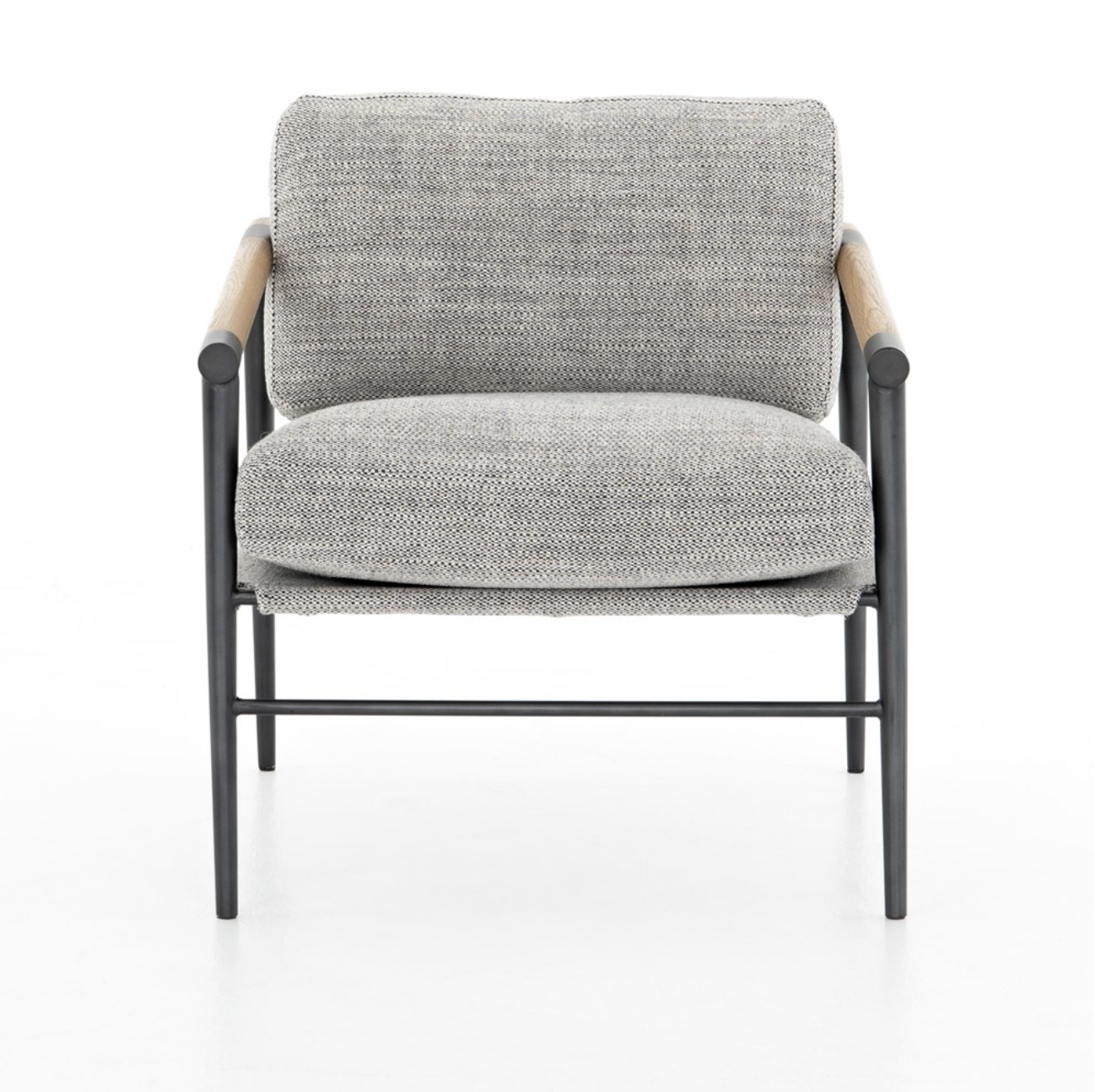 Raymond 28" Occasional Chair - Performance Raven + Metal